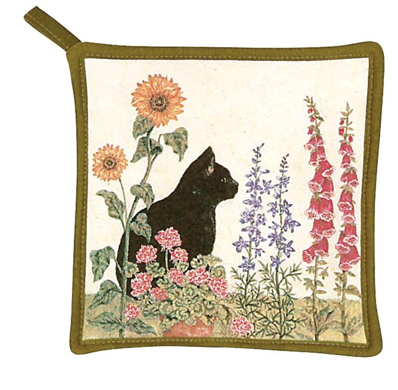 Alices Cottage CAT AND TREE  Potholder USA 