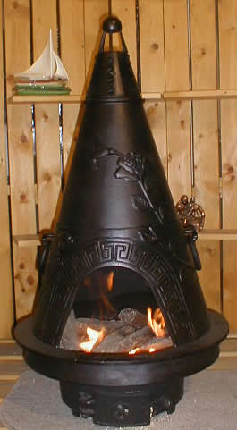 Garden Style Chiminea Outdoor Fireplace