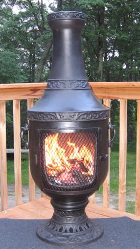 Venetian Style Chiminea Outdoor Fireplace