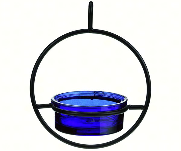 Cobalt Blue Sphere Hanger Feeder 7.25 Inch 