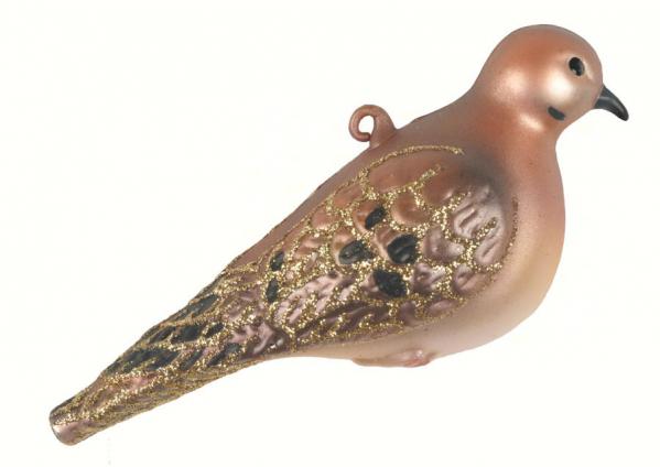  Cobane Mourning Dove Glass Ornament