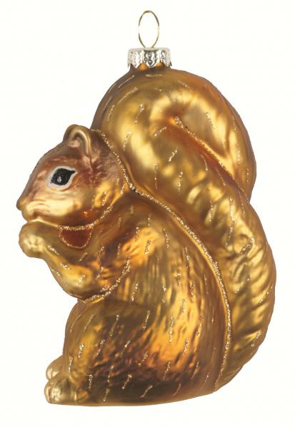  Cobane Fox Squirrel Glass Ornament