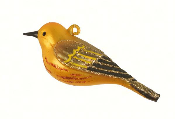  Cobane Yellow Warbler Glass Ornament
