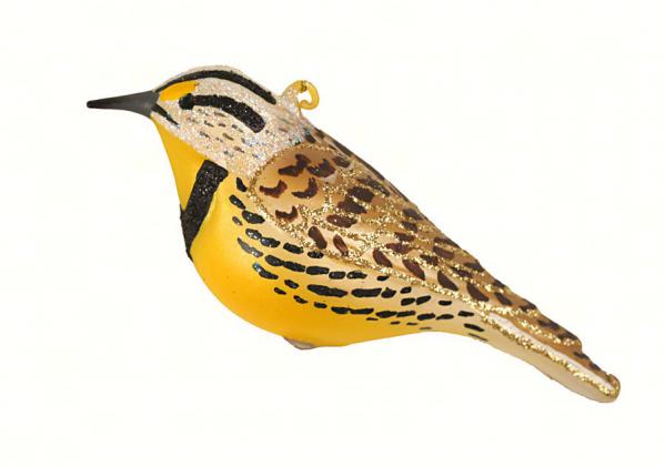  Cobane Meadowlark Glass Ornament