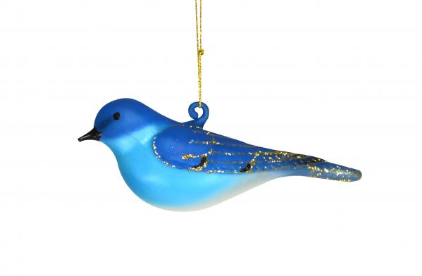 Cobane Mountain Bluebird Glass Bird Ornament