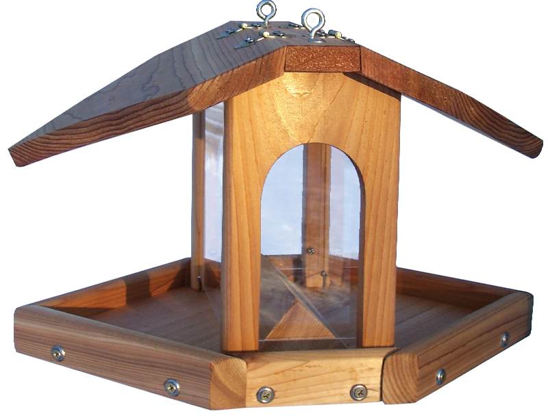 Stovall Wood Multi Sided Feeder With Chain