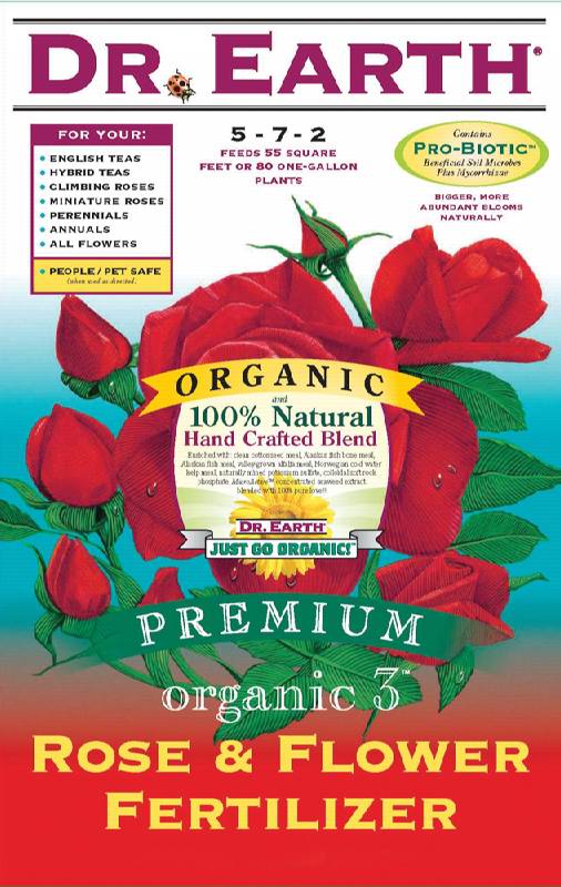 Dr Earth 25 Organic 3 Rose & Flower Fertilizer