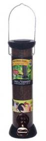 Droll Yankees ONYX 2.75 in dia. 12 in Tube 2 port Nyjer Seed Feeder with Removable Base