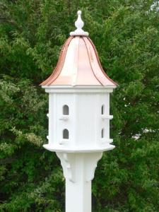 Copper Roof Birdhouse in Vinyl/PVC 14-inch