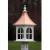 Square Copper Roof Bird Feeder WITH WINDOWS  12