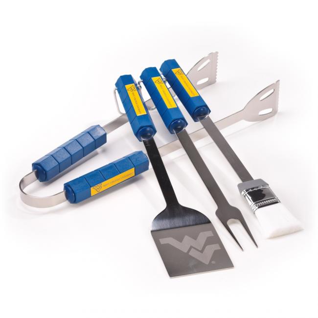 West Virginia Mountaineers 4 Pc Bbq Set