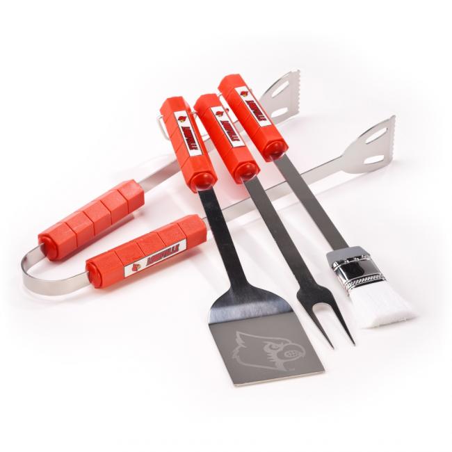 Louisville Cardinals 4 Pc Barbecue Set