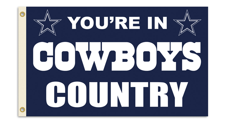 Dallas Cowboys 3 Ft. X 5 Ft. Flag W/Grommetts