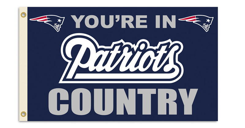 New England Patriots 3 Ft. X 5 Ft. Flag W/Grommetts