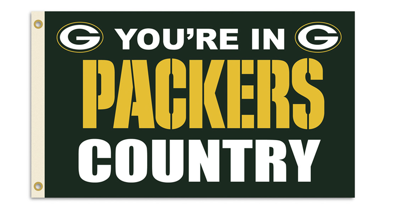 Green Bay Packers 3 Ft. X 5 Ft. Flag W/Grommetts