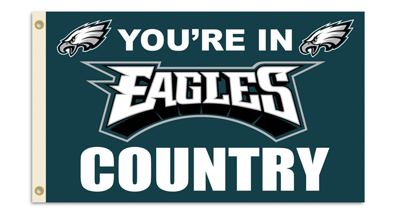 Philadelphia Eagles 3 Ft. X 5 Ft. Flag W/Grommetts