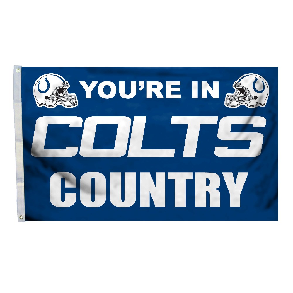 Indianapolis Colts 3 Ft. X 5 Ft. Flag W/Grommetts
