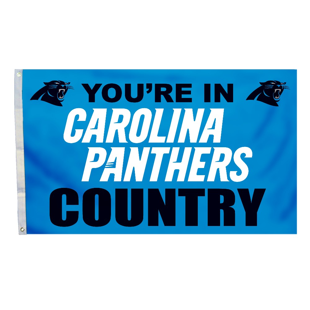 Carolina Panthers 3 Ft. X 5 Ft. Flag W/Grommetts