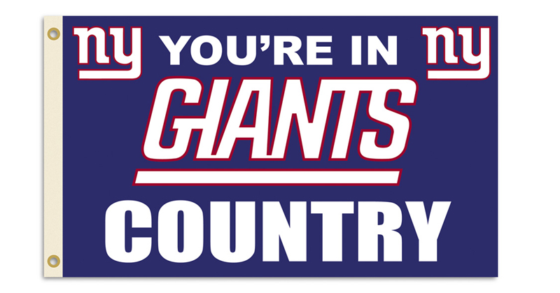 New York Giants 3 Ft. X 5 Ft. Flag W/Grommetts