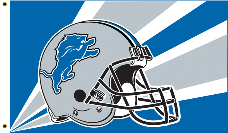 Detroit Lions 3 Ft. X 5 Ft. Flag W/Grommetts