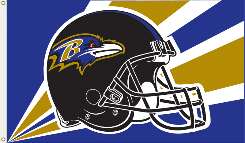 Baltimore Ravens 3 Ft. X 5 Ft. Flag W/Grommetts