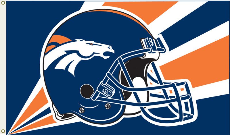 Denver Broncos 3 Ft. X 5 Ft. Flag W/Grommetts