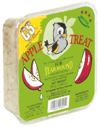 C and S Suet Products 11.75 oz. Apple Treat-Case of 12