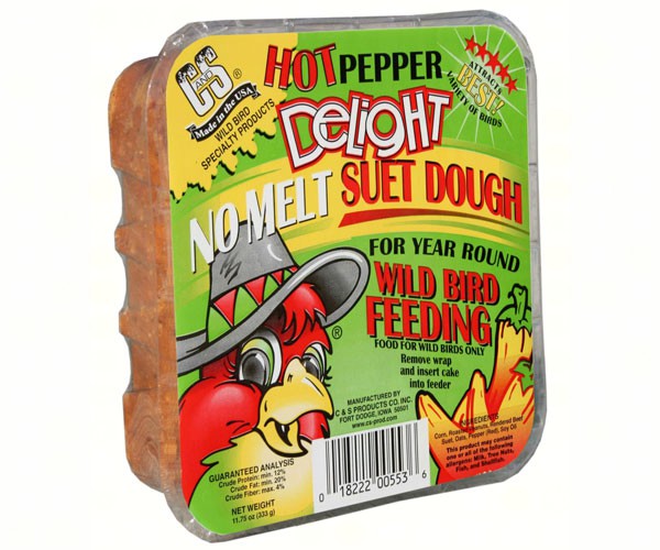 C and S Suet Products 13.5 oz. Hot Pepper Delight Dough-Case of 12