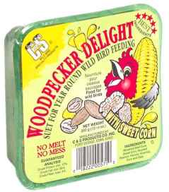 C and S Suet Products 13.5 oz.Woodpecker Delight Dough-Case of 12