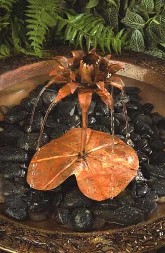 Copper Dripper/Fountain Lotus