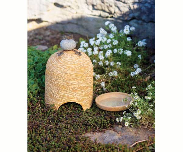 River Stone Toad House Yellow