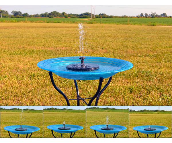 Floating Solar Bird Bath Bubbler