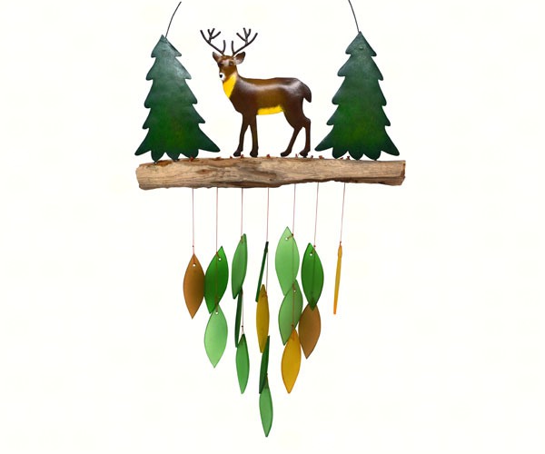 Deer in the Pines Wind Chime