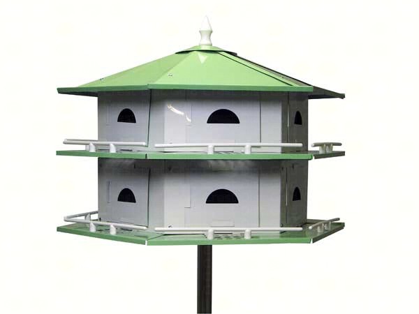 Deluxe Convertible 6 or 12 Room Purple Martin House