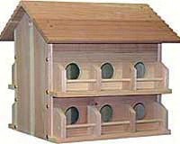 Heath 12 Room Deluxe Cedar Martin House With Rails