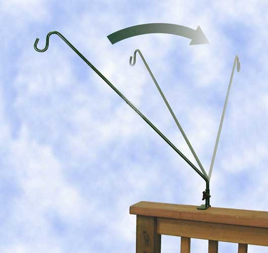 27 inch Extended Reach Deck Pole for Bird Feeder
