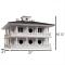 Home Bazaar Purple Martin Clubhouse Bird House, 16 Room 1