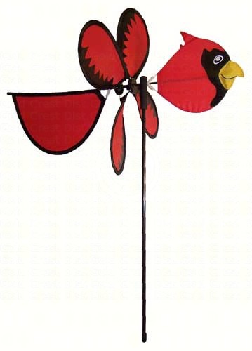 Cardinal Baby Bird Wind Spinner