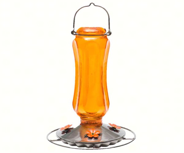 Vintage Carnival Glass Style  Oriole Feeder