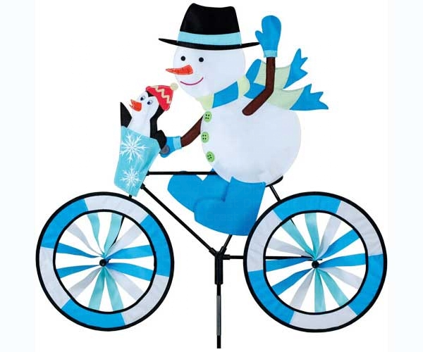 Snowman Bike Wind Spinner