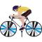 22 in. Road Bike Wind Spinner - Man  1