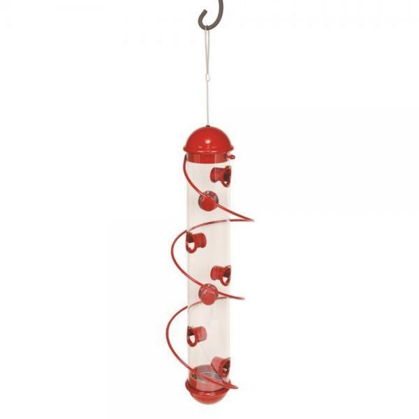 Songbird Essentials 17.5 in. Red Mixed Seed Spiral Feeder