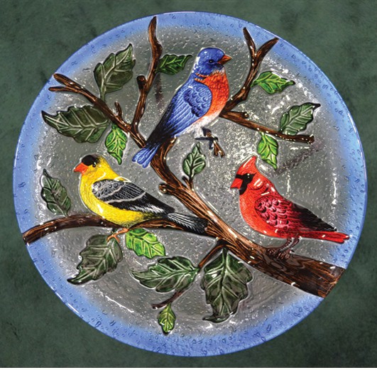 Songbird Trio Bird Bath