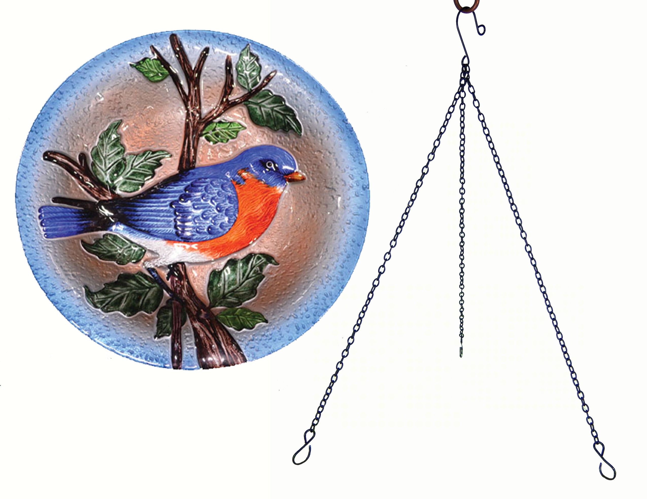 Bluebird Hanging Birdbath