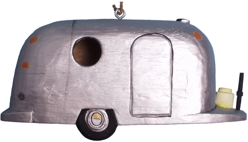 Airstream Style Trailer Birdhouse