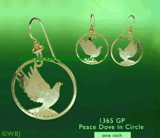 Wild Bryde Peace Dove In Circle