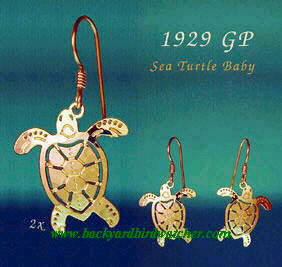 Wild Bryde Baby Sea Turtle Earrings