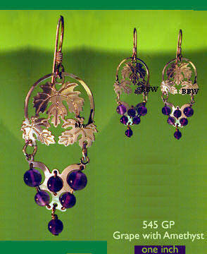 Wild Bryde Grape with Amethyst Earrings