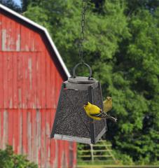 Modern Farmhouse Wood & Metal Mesh Mill Barn Feeder 1