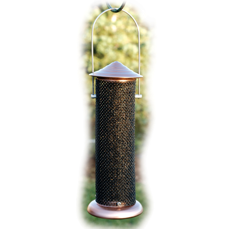 Woodlink Brushed Copper Mini Thistle Feeder